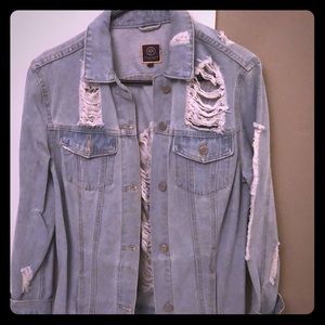 Ripped Up Jean Jacket